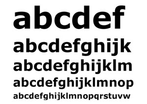 Verdana Italic, Matthew Carter, 1996